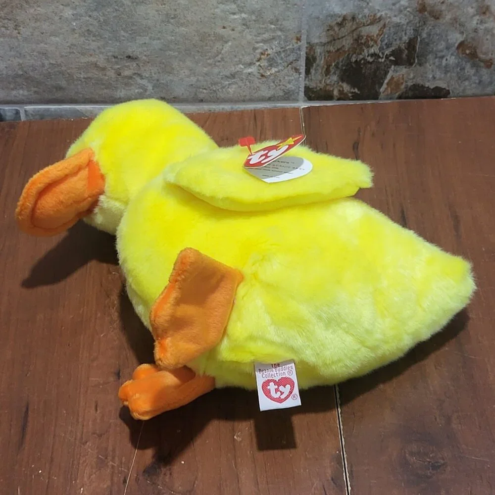 Ty Beanie Buddies Quackers Duck Plush Stuffed Animal 1998